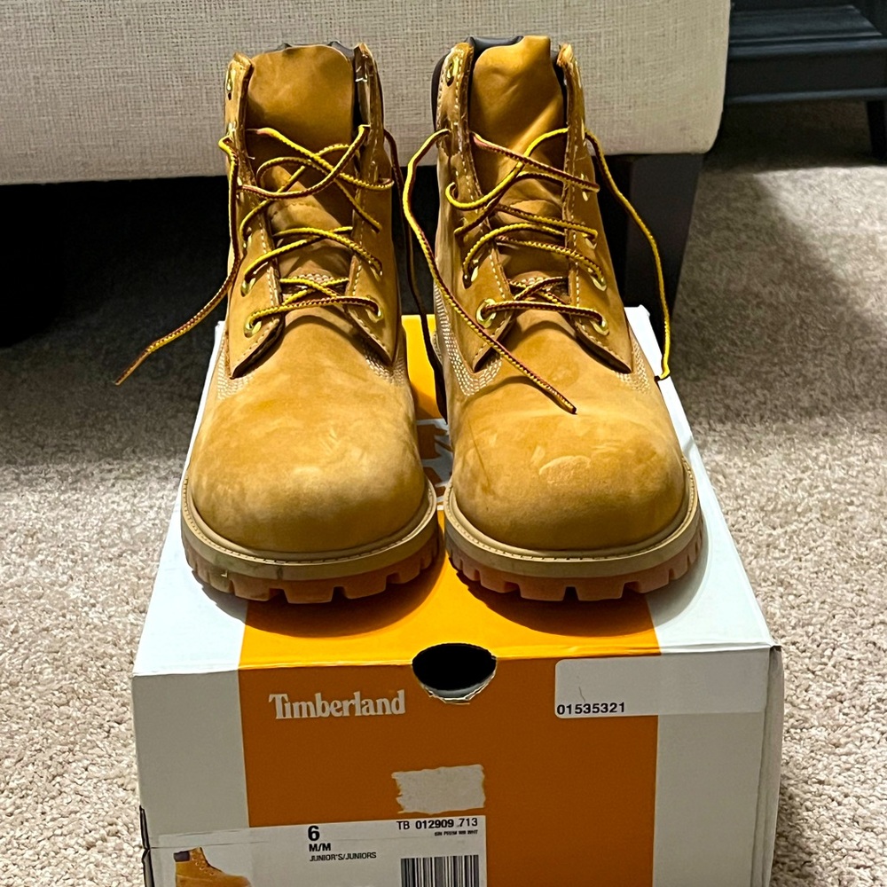 🔶🔹Timberland Premium 6 In Waterproof Boot Wheat Nubuck / juniors🔹🔶